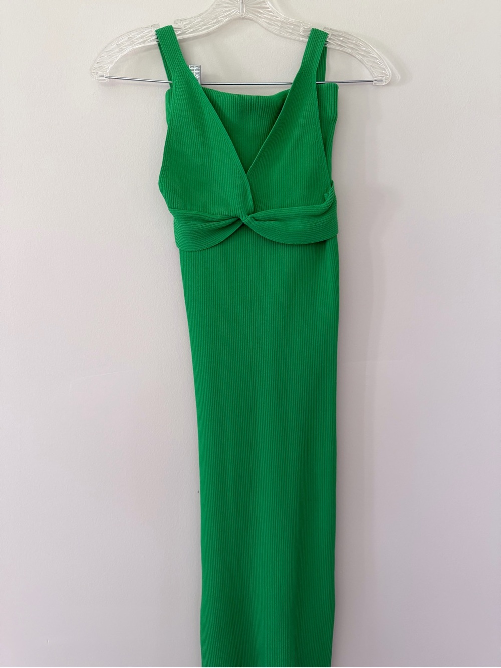 Meshki Bright Green Ribbed Knit Top - Picture 3 of 7